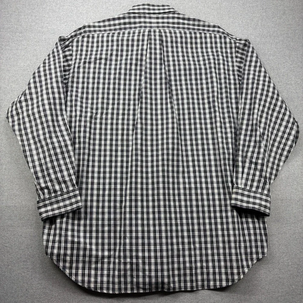 Vintage 90s Polo Ralph Lauren The Big‎ Shirt Mens XL Blue Green Check Oversized